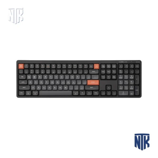 Bàn Phím Không Dây HyperWork SilentKey HPW-TS01-BLK | 110 Phím | Bluetooth  | Pin 160 Giờ