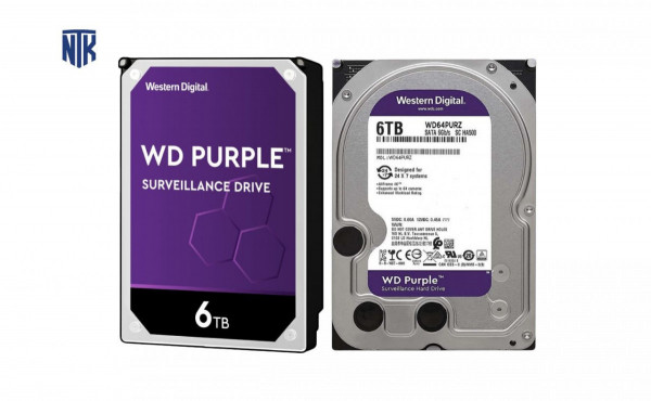 Ổ cứng camera Western Digital Purple 6TB 5400rpm 256MB - WD64PURZ