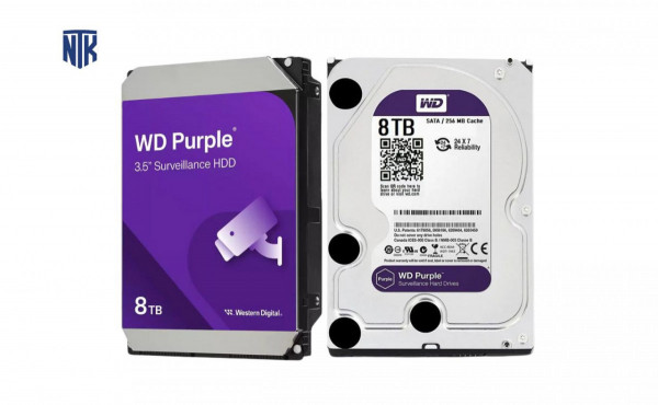 Ổ cứng Camera Western Digital Purple 8TB 5400rpm 256MB - WD85PURZ