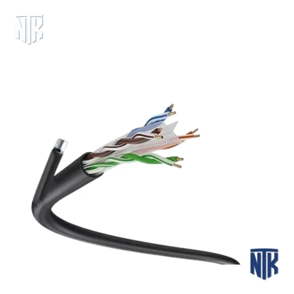 Cáp mạng ngoài trời | CABLE-LS-CAT6-UTP-PE-SS | 4 cặp lõi đồng | Vỏ PE chịu lực | Cuộn 305m