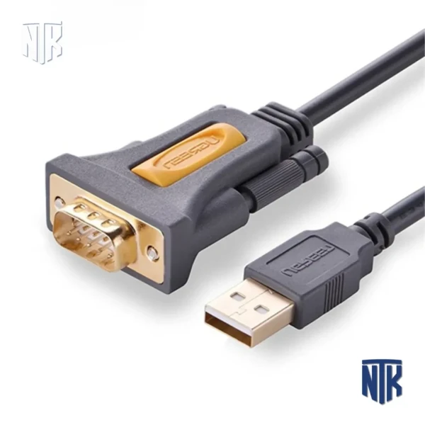 Cáp chuyển đổi USB to Com RS232 Ugreen | 20223 | Dài 3m | Chipset PL2303 | Cao cấp