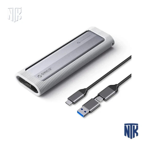 Box Ổ Cứng SSD M2 NVMe Orico AXM2-G2-V1-GY-BP | USB-C 3.2 Gen 2 10Gbps | Hỗ Trợ Đến 8TB | Vỏ Nhôm Tản Nhiệt