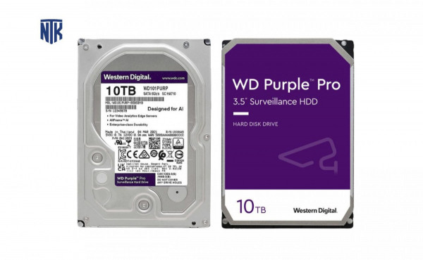 Ổ cứng camera Western Digital Purple Pro 10TB 7200rpm 256MB - WD101PURP