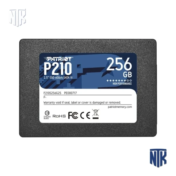 Ổ Cứng SSD Patriot P210 256GB | SATA III | 2.5 inch | Đọc 500MB/s | Ghi 400MB/s