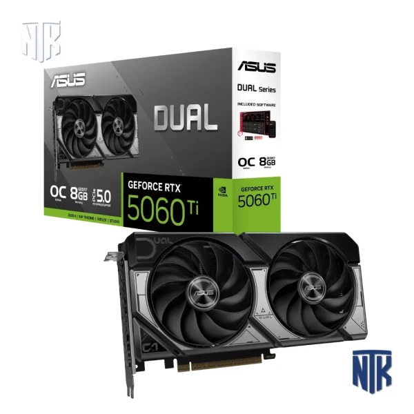 VGA ASUS Dual GeForce RTX 5060 Ti 8GB GDDR7 OC Edition | DUAL-RTX5060TI-O8G | 128-bit