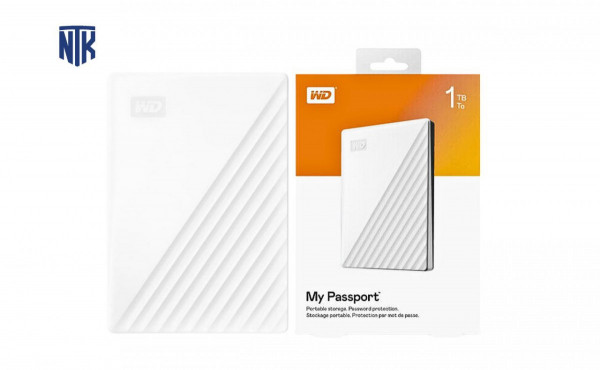 Ổ cứng di động 1TB WD My PassPort WDBYVG0010BWT-WESN (Trắng)