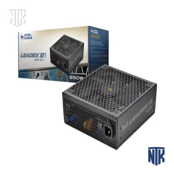 Nguồn Máy Tính Super Flower Leadex III Gold 850W | SF-850F14GE-GL | ATX 3.1 | Full Modular | 80 Plus Gold | Black