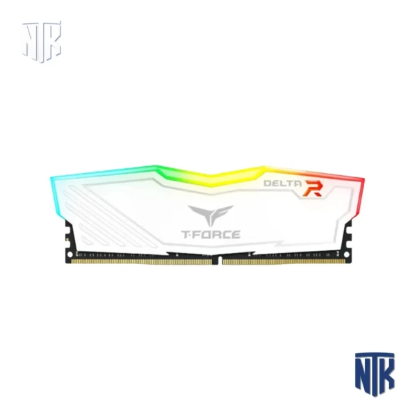 RAM PC TeamGroup T-Force Delta RGB 8GB DDR4 3200MHz | (1x8GB) | CL16 | Trắng