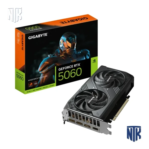 Card màn hình GIGABYTE GeForce RTX 5060 | WINDFORCE MAX OC 8G GDDR7 | 128-bit OC Edition