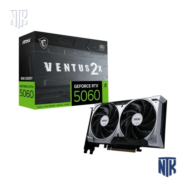 Card màn hình MSI GeForce RTX 5060 8G VENTUS 2X OC | 8GB GDDR7 | 128-bit | PCIe 5.0 | DLSS 4