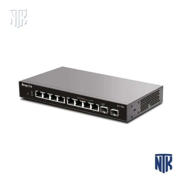 Switch DrayTek VigorSwitch Q1100x | 8 Port 2.5GbE + 2 SFP+ 10G | Smart Lite Managed Switch