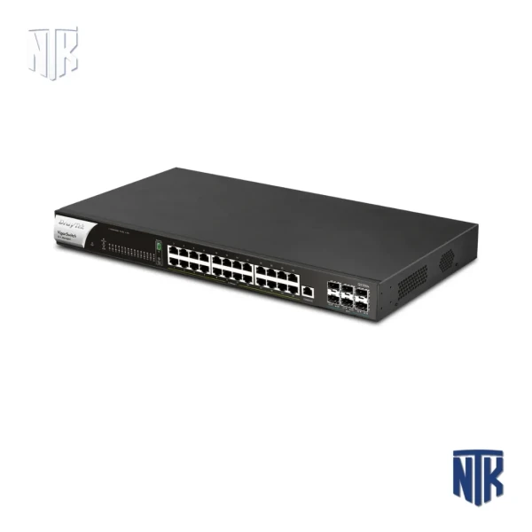 Switch DrayTek VigorSwitch Q2300x | 24 Port 2.5GbE + 6 SFP+ 10G | L2+ Managed Switch