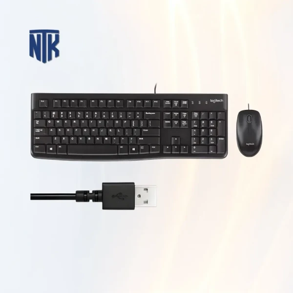 Combo Phím Chuột Logitech MK120 - (Đen)-HÀNG CHÍNH HÃNG