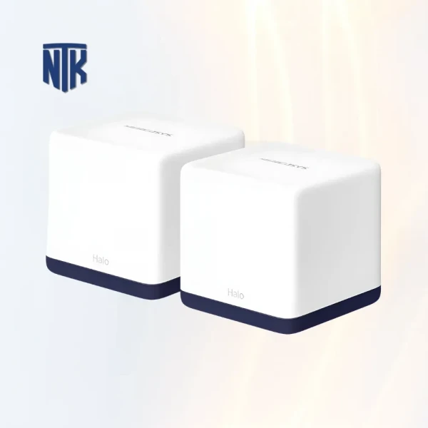 Mesh WiFi 5 Mercusys Halo H50G (2-Pack) | 1300Mbps/5GHz + 600Mbps/2.4GHz | 100 thiết bị | 3x LAN