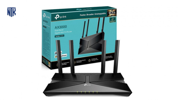 Bộ phát wifi 6 TP-Link Archer AX53 (Chuẩn AX/ AX3000Mbps/ 4 Ăng-ten ngoài/ Wifi Mesh/ 45User)