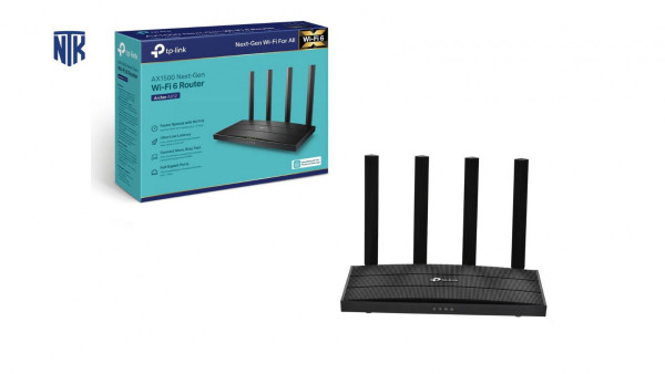 Bộ phát wifi 6 TP-Link Archer AX12 (Chuẩn AX/ AX1500Mbps/ 4 Ăng-ten ngoài/ Wifi Mesh/ 35 User)