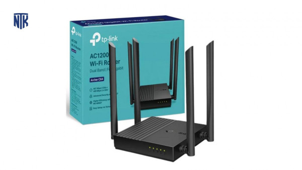 Bộ phát wifi TP-Link Archer C64 (Chuẩn AC/ 1200Mbps/ 4 Ăng-ten ngoài/ Wifi Mesh/ 25 User)