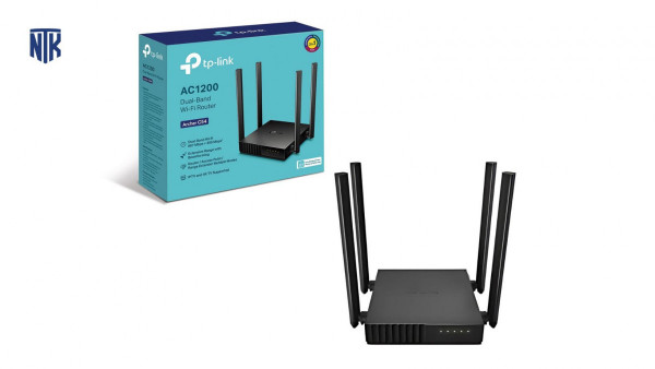 Bộ phát wifi TP-Link Archer C54 (Chuẩn AC/ AC1200Mbps/ 4 Ăng-ten ngoài/ 25 User)