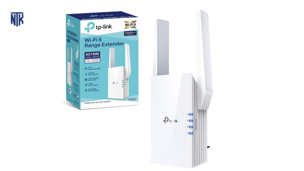 Bộ mở rộng sóng wifi TP-Link RE505X (Chuẩn AX/ AX1500Mbps/ 2 Ăng-ten ngoài/ Wifi Mesh/ 25 User)