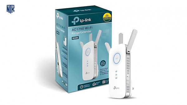 Bộ mở rộng sóng wifi TP-Link RE450 (Chuẩn AC/ AC1900Mbps/ 3 Ăng-ten ngoài/ 25 User)