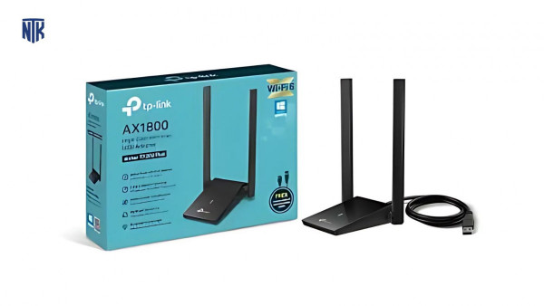 Card mạng không dây TP-Link USB Archer TX20U Plus (Chuẩn AX/ AX1800Mbps/ 2 Ăng-ten ngoài)