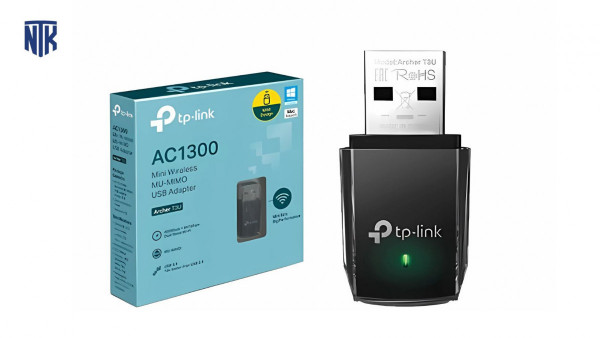 Cạc mạng không dây TP-Link USB Archer T3U (Chuẩn AC/ AC1300Mbps/ Ăng-ten ngầm)