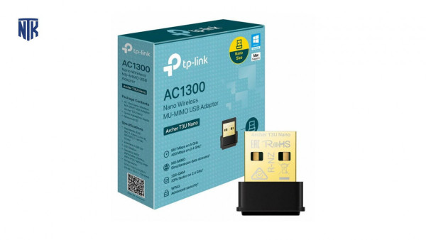 Cạc mạng không dây TP-Link USB Archer T3U Nano (Chuẩn AC/ AC1300Mbps/ Ăng-ten ngầm)