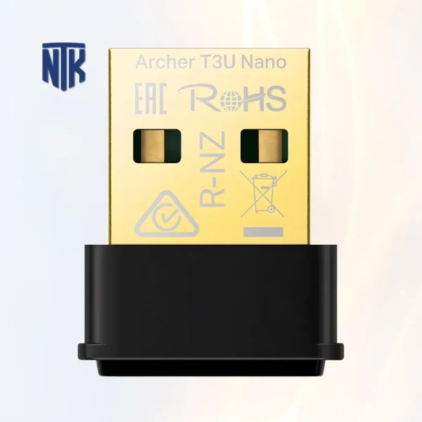 USB Wifi TP-Link Archer T3U Nano | Wifi 5-AC1300 ( 400Mbps/2.4GHz + 867Mbps/5GHz) | USB 2.0