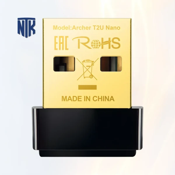 USB WiFi 5 TP-Link Archer T2U Nano | 433Mbps/5GHz + 200Mbps/2.4GHz | USB 2.0