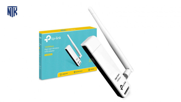 Cạc mạng không dây TP-Link USB TL-WN722N (Chuẩn N/ 150Mbps/ 1 Ăng-ten ngoài)