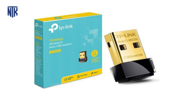 Cạc mạng không dây TP-Link USB TL-WN725N Nano (Chuẩn N/ 150Mbps/ Ăng-ten ngầm)