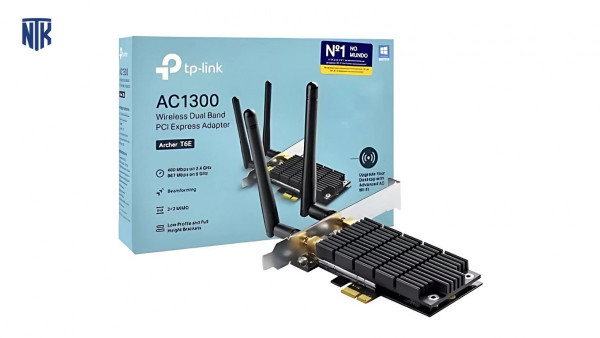 Cạc mạng không dây TP-Link PCI-E Archer T6E (Chuẩn AC/ AC1300Mbps/ 2 Ăng-ten ngoài)