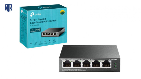 Switch thông minh Easy Smart 5 cổng Gigabit TP-LINK TL-SG105MPE