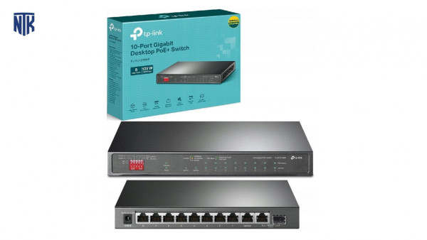 Switch TP-Link TL-SG1210MP (10 cổng Gigabit với 8 cổng PoE+)