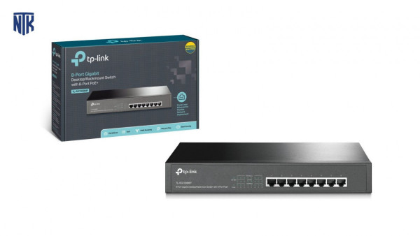 Switch TP-Link TL-SG1008MP (Gigabit (1000Mbps)/ 8 Cổng/ 8 cổng PoE/ Vỏ Thép)