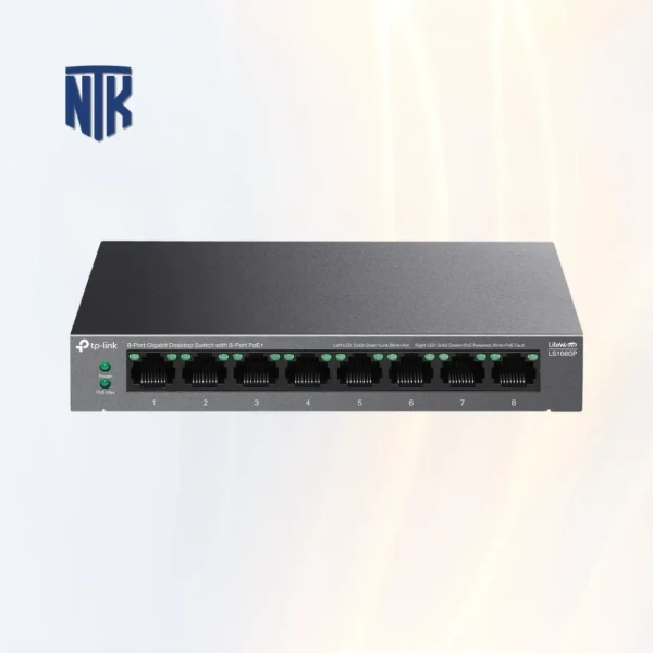 Switch PoE 8 Port TP-Link LS108GP | 30W/62W | 250m | 16 Gbps