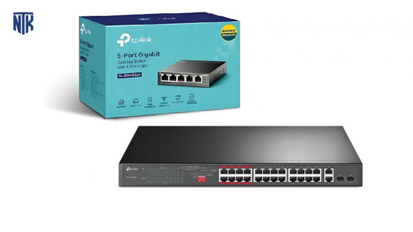 Thiết bị chuyển mạch TP-Link TL-SL1218MP - Switch PoE 16 Cổng 10/100Mbps + 2 cổng Gigabit