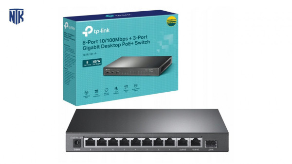 Switch chia mạng TP-Link TL-SL1311P 3 cổng Gigabit với 8 cổng PoE+