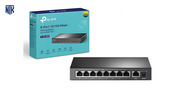 Switch TP-Link TL-SF1009P (10/100Mbps/ 9 Cổng/ 8 cổng PoE/ Vỏ Thép)