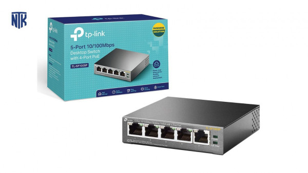 Switch TP-Link TL-SF1005P (10/100Mbps/ 5 Cổng/ 4 cổng PoE/ Vỏ Thép)