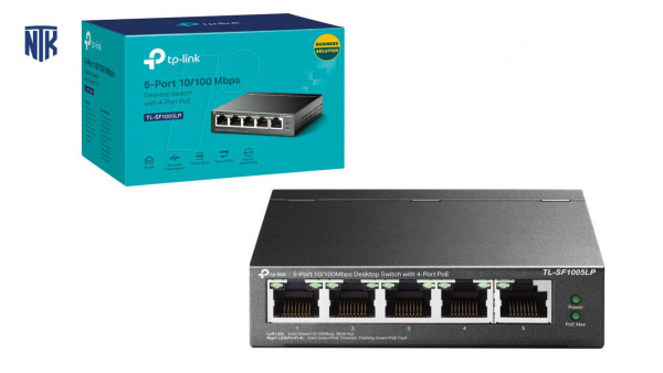 Switch TP-Link TL-SF1005LP (10/100Mbps/ 5 Cổng/ 4 cổng PoE/ Vỏ Thép)