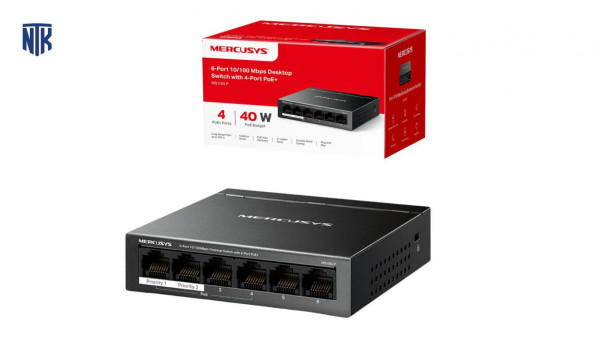 Switch PoE+ Mercusys MS110P (10 port/ 10/100Mbps)