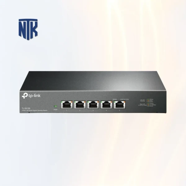 Switch 5 Port TP-Link TL-SX105 | 100 Gbps · MAC 32K · Store and Forward · Fanless