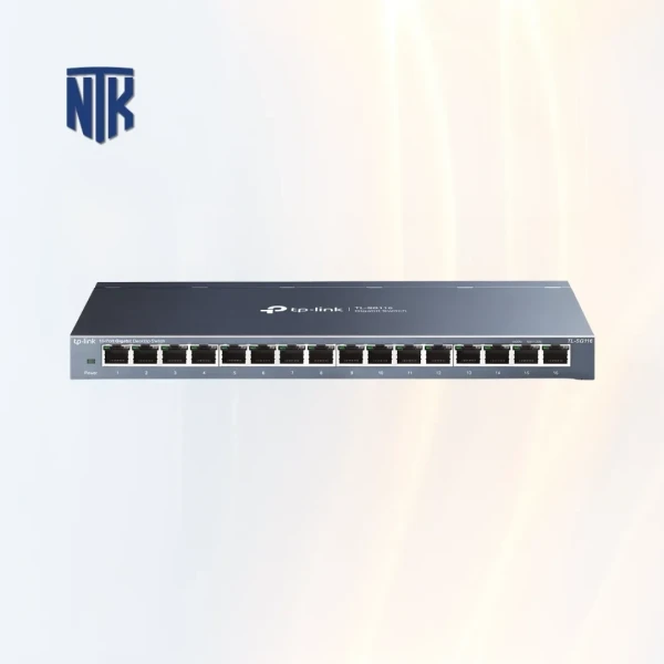 Switch 16 Port TP-Link TL-SG116 | Vỏ kim loại · Fanless | 23.8 Mpps · Jumbo Frame 10 KB · QoS | 10W