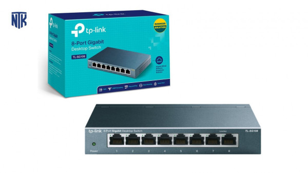 Switch TP-Link TL-SG108 (Gigabit (1000Mbps)/ 8 Cổng/ Vỏ Thép)