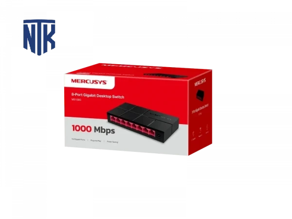 Switch 8 Port Mercusys MS108G | 1000 Mbps | MDI / MDIX