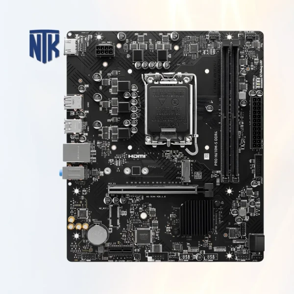 Mainboard MSI PRO H610M-S DDR4 | LGA1700 | 1866-3200MHz | M.2 PCIe 3.0 x4 / 2x SATA 6Gb/s