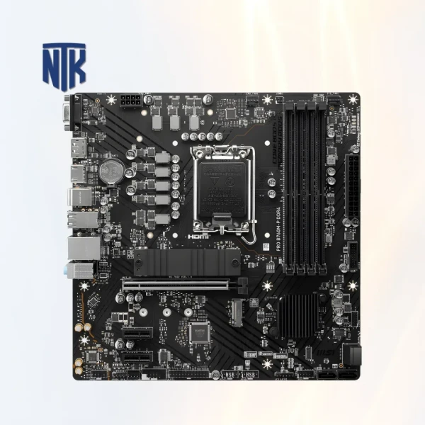 Mainboard MSI PRO B760M-P DDR4 | LGA1700 · 4× DDR4 · M.2 PCIe 4.0 | HDMI 1.4 · DisplayPort 1.4 · D-Sub · USB-C 10Gbps | mATX