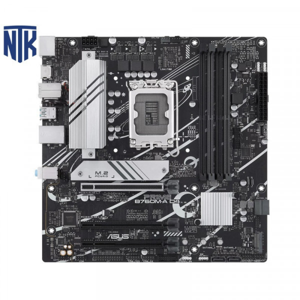 Bo mạch chủ Asus PRIME B760M-A D4-CSM | LGA1700 | DDR4 · PCIe 4.0 | DisplayPort 1.4 · HDMI 2.1 · USB 3.2 Gen2 | mATX