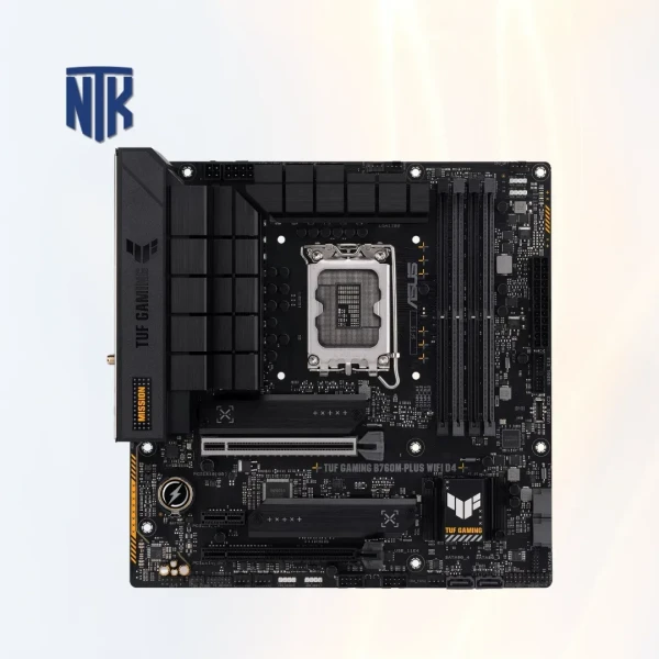 Mainboard Asus TUF GAMING B760M PLUS WIFI D4 | LGA1700 · 4× DDR4 · M.2 PCIe 4.0 | DP 1.4 4K60Hz · HDMI 2.1 · USB-C 3.2 Gen2x2 | Wifi 6 · Bluetooth 5.2 | mATX 